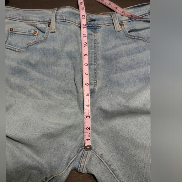 Levi's Ribcage Straight Ankle Jeans Plus Sz 18W Light Wash Button Fly - Picture 6 of 16